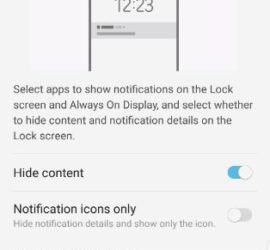 Show or hide Lock screen notification content Galaxy S8