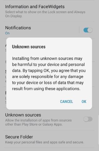 How to Enable or Disable Unknown Sources to Install Third Party Apps