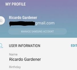 Change Samsung Account Email Address on Galaxy S8