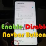 Enable or disable the Navigation bar Show and Hide Button on the Galaxy S9 and S8