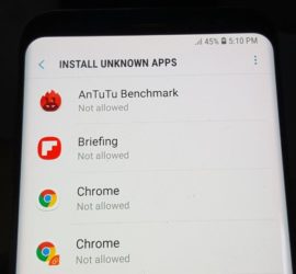Galaxy S9 Unknown Sources missing new location
