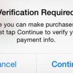 Verification Required Message When Installing Free Apps from The App Store Fix