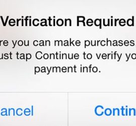 Verification Required Message When Installing Free Apps from The App Store