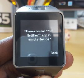 Please install BT notifier app in remote device