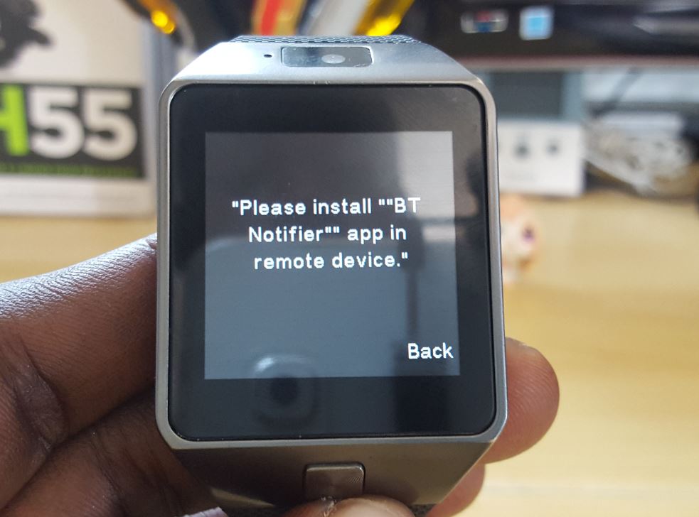Please install BT notifier app in remote device