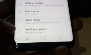 galaxy s9 developer options