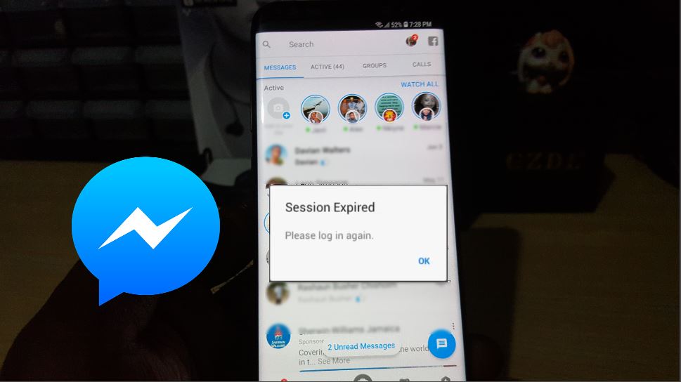 Fix Session Expired Error on Facebook Messenger Android