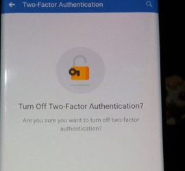 enable or disable Two factor authentication on Facebook
