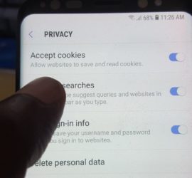How to Enable or Disable Internet Cookies on the Galaxy S8