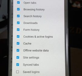 Clear Web Browsing History on Firefox on Android