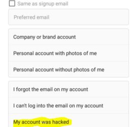 get back a Hacked Instagram Account
