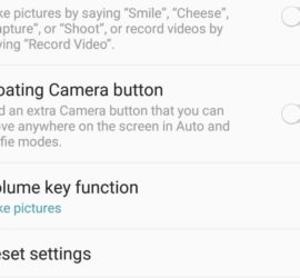 Reset Camera settings on Galaxy S9