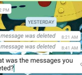 Read Deleted Messages On Whatsapp