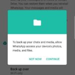 How To Fix Whatsapp Backup Problem