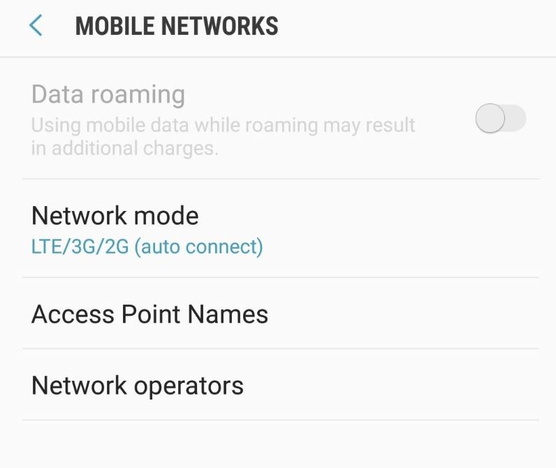 How to switch between LTE/3G/4G