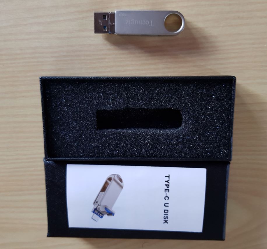 Tecnugiz 32GB USB C 3 in 1 Flash Drive