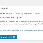 PHP update Required WordPress website on Hostgator Fix