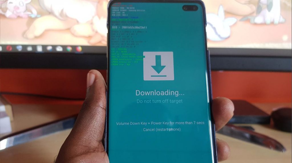 Place Galaxy S10 in and out of Download Mode