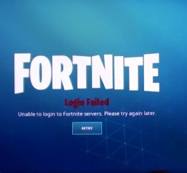 Fortnite Login Failed