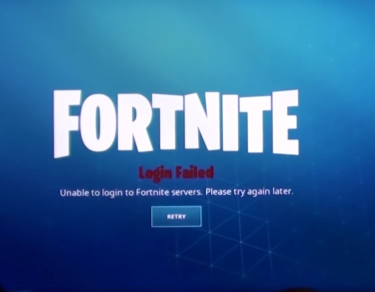 Fortnite Login Failed