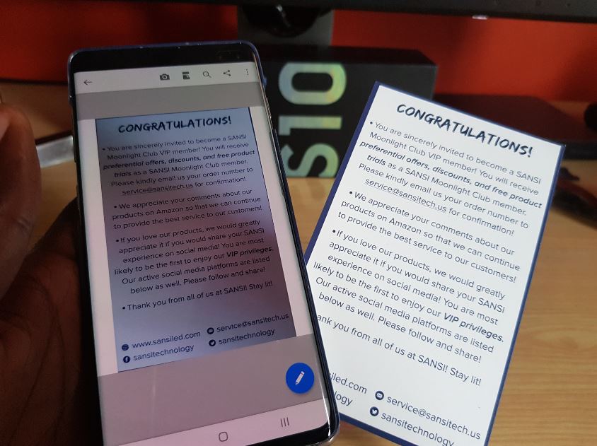 Scan Documents and Save as Image or PDF With Galaxy S10 Camera