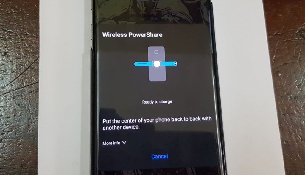 How to use Wireless Power Share on Galaxy S10 