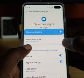 How to Configure SMS Tones and Set up Text Message Notification settings Galaxy S10