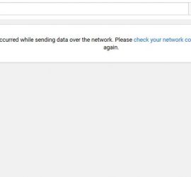 YouTube An Error has Occurred while sending data over the network Fix