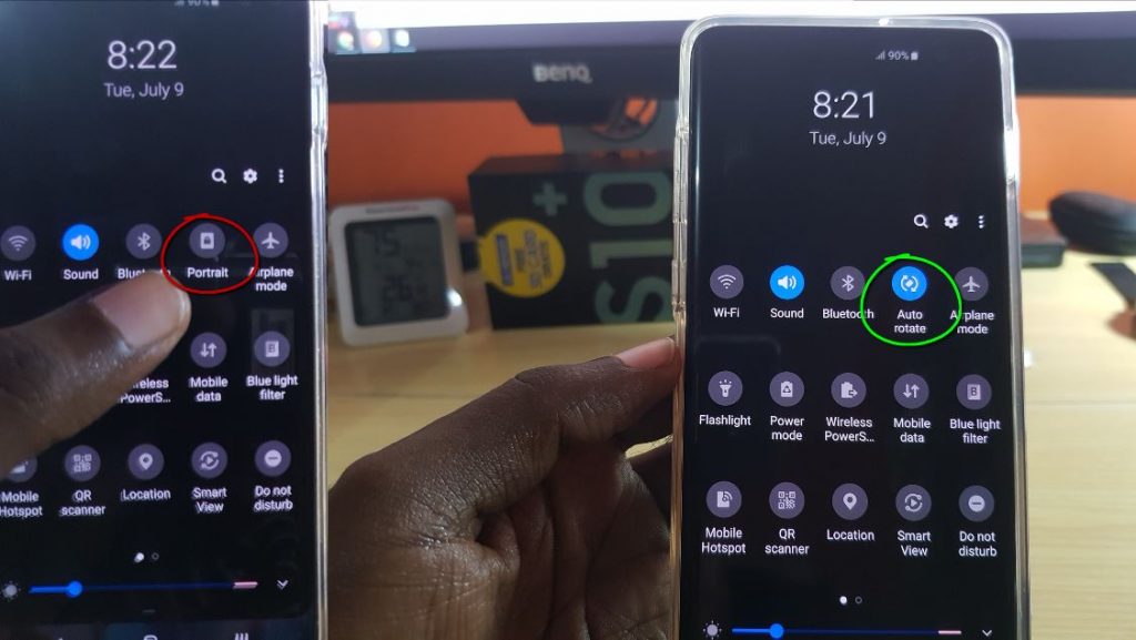 Galaxy S10 how to Auto Rotate Screen