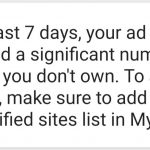 In the Past 7 Days Your AD Code has appeared a significant number of sites you don’t own Fix