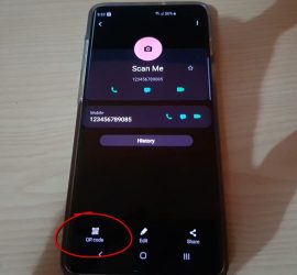 Scan QR code to add contact Galaxy S10 New Feature