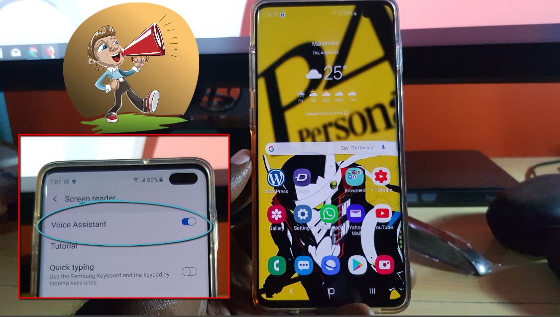 Disable Talk Back on the Samsung Galaxy S10
