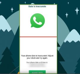 Whatsapp your Phone date is inaccurate Adjust your clock and try again
