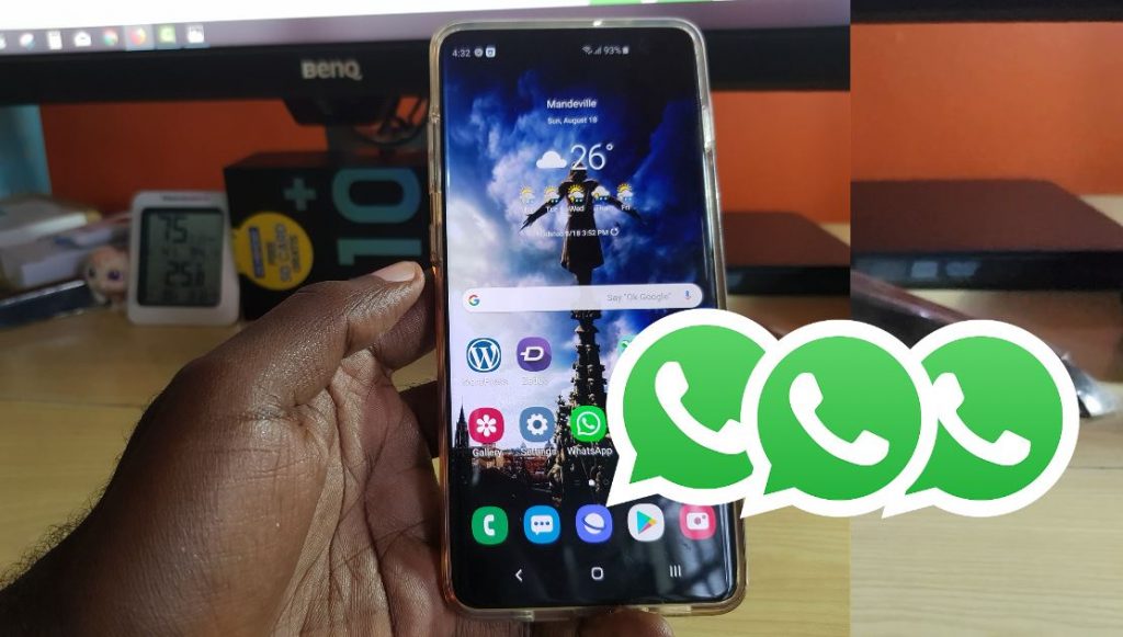 Install Triple Whatsapp Messenger on Galaxy S10 devices