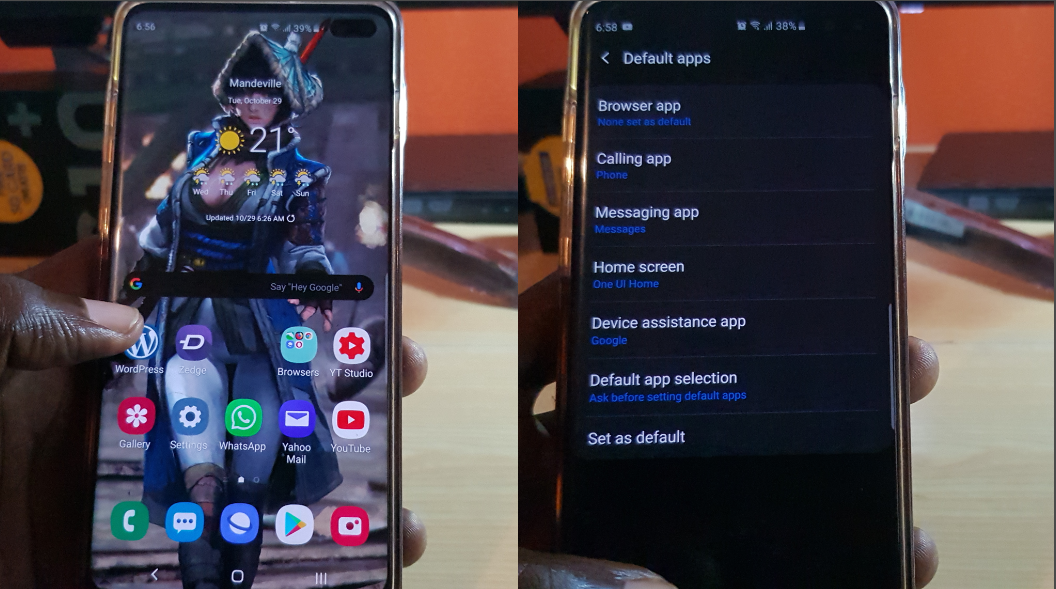 How to Set Default Apps Galaxy S10
