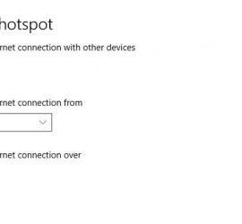 Enable Mobile HotSpot on your Windows 10 computer