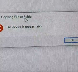 The Device is unreachable on iPhone when transferring files to Windows