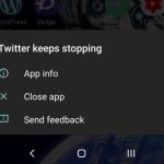 Twitter Keeps Stopping Fix