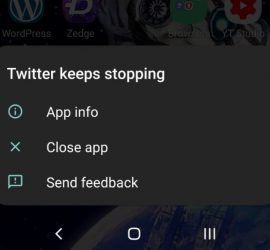 Twitter Keeps Stopping Fix