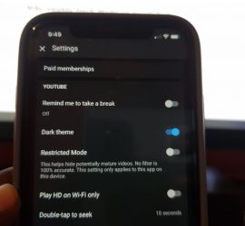 Enable Dark Mode on YouTube on the iPhone