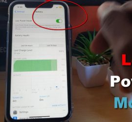 how to put iphone 11 in low power mode