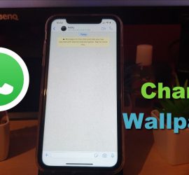 Change Whatsapp wallpaper on iPhone