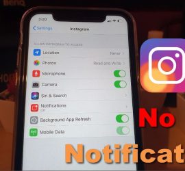 Instagram Notifications not working iPhone