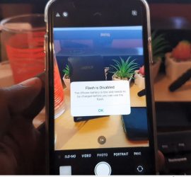 iPhone Flash is Disabled
