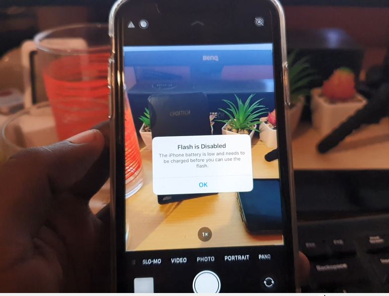 iPhone Flash is Disabled 