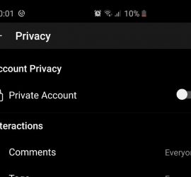 How to make Instagram Account Private