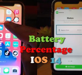IOS 14 Add battery Percentage