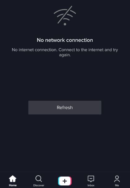 TikTok No Network Connection Fix