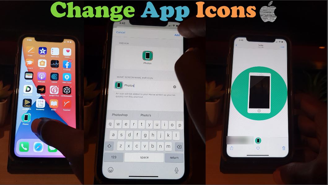 How to Change APP icons on iPhone iOS 14 - BlogTechTips