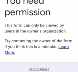 You Need Permission Google Classroom Quiz Error Fix